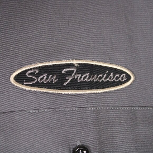 Hard Rock Café San Francisco Save The Planet Button Up Work Shirt Mens Med NWT - Picture 5 of 12